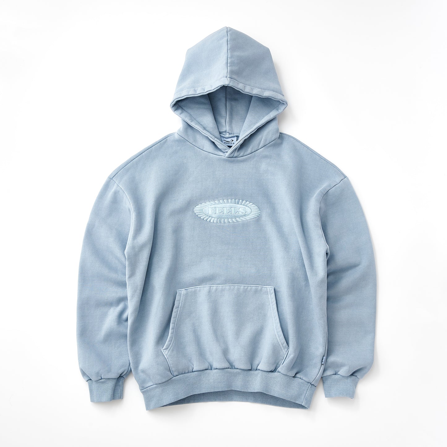 PIGMENT DYE HOODIE LIGHT BLUE