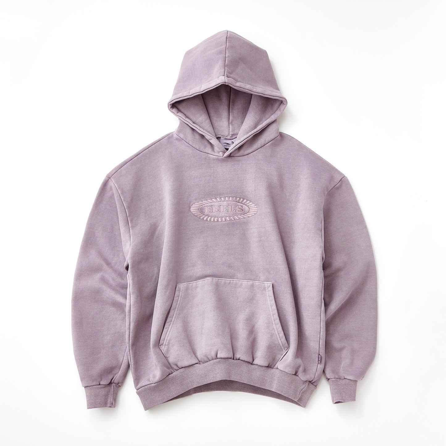 PIGMENT DYE HOODIE PINK BEIGE