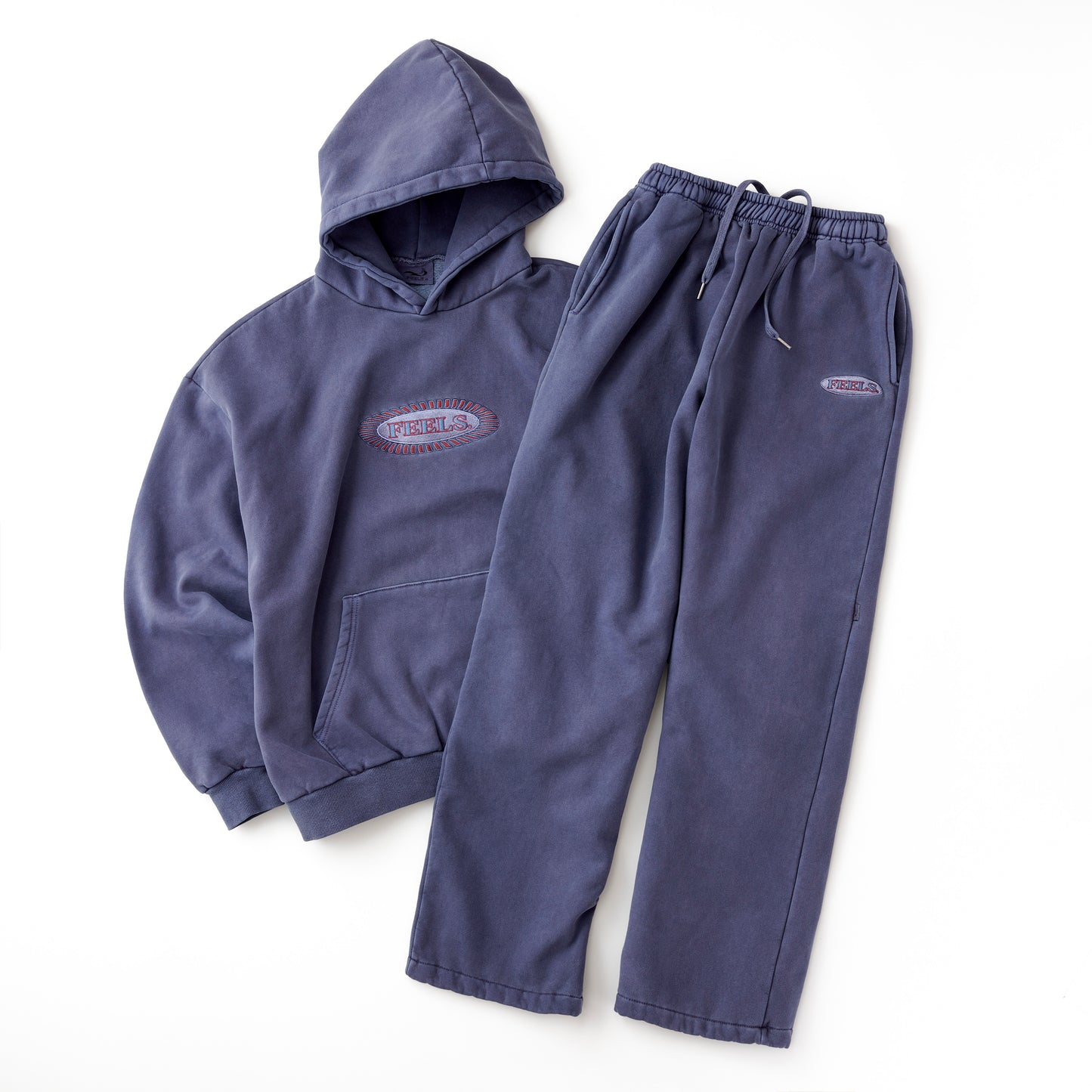 PIGMENT DYE HOODIE NAVY