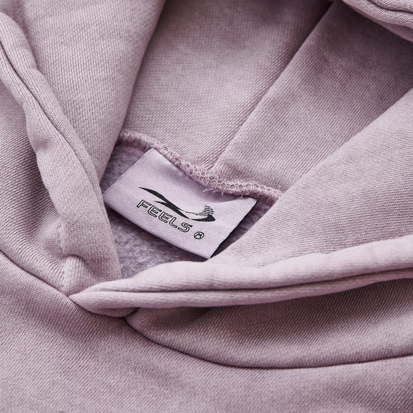 PIGMENT DYE HOODIE PINK BEIGE