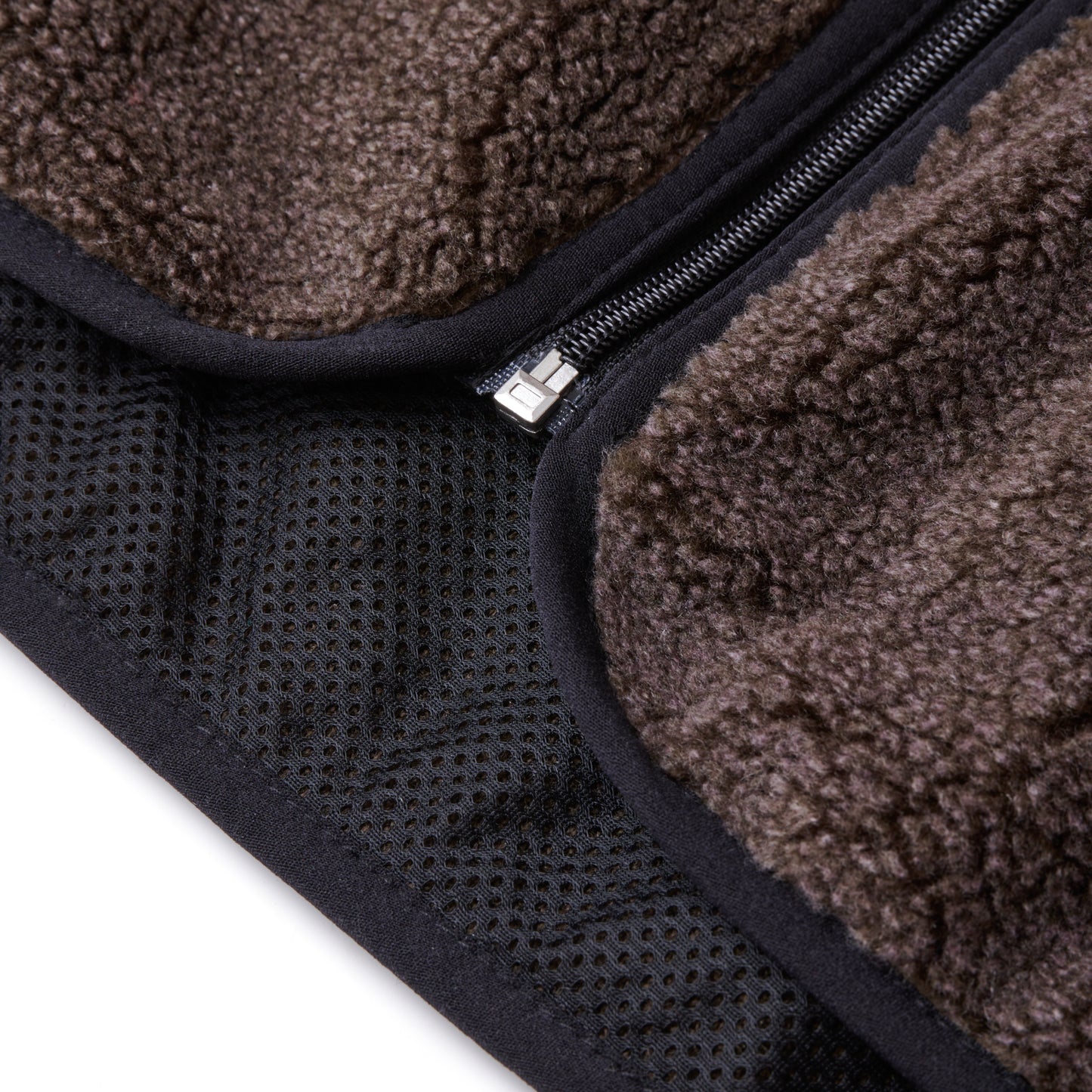 BOA FLEECE ZIP JACKET CHARCOAL BROWN