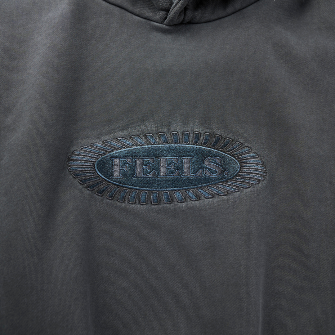 PIGMENT DYE HOODIE BLACK