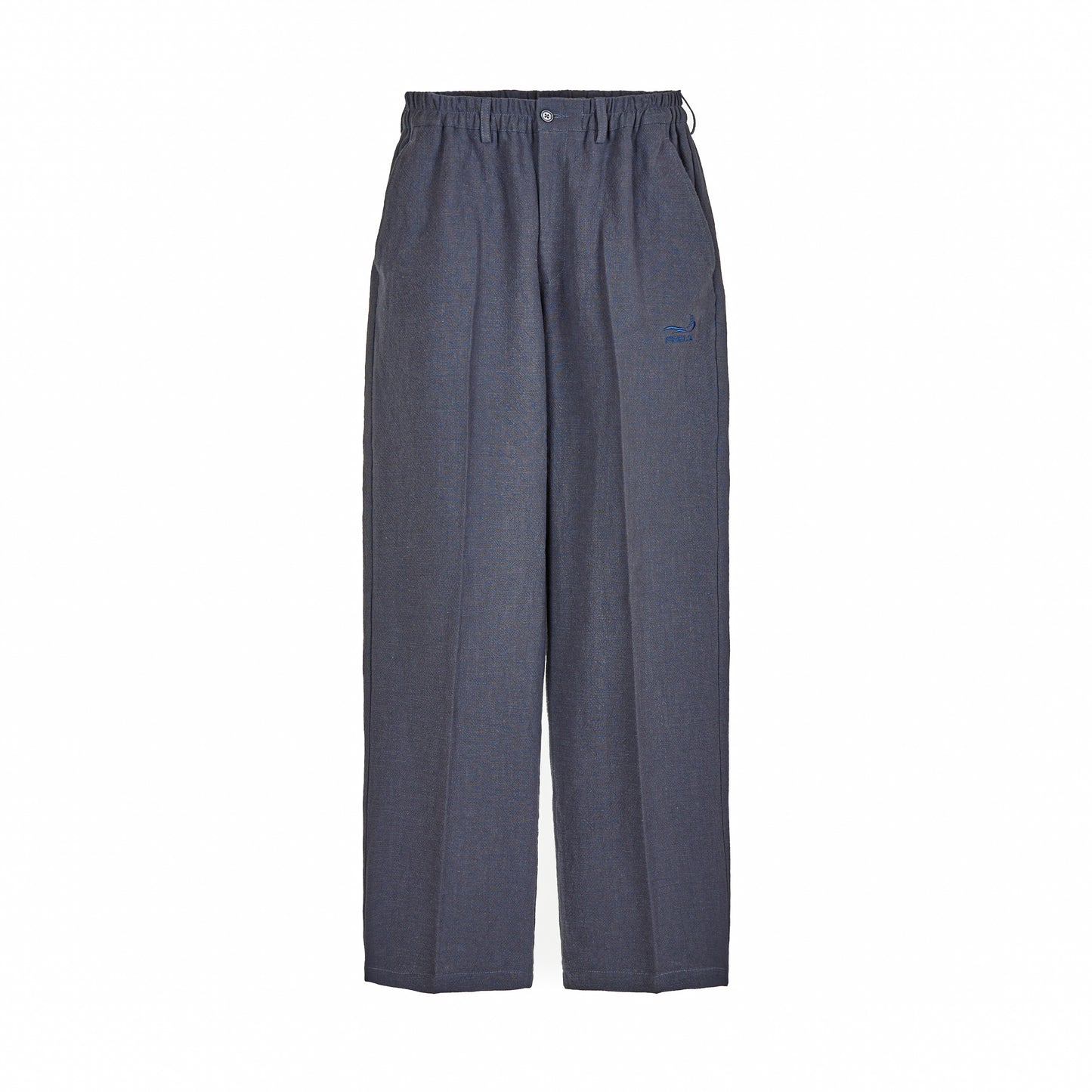 LINEN SLACKS GRAY