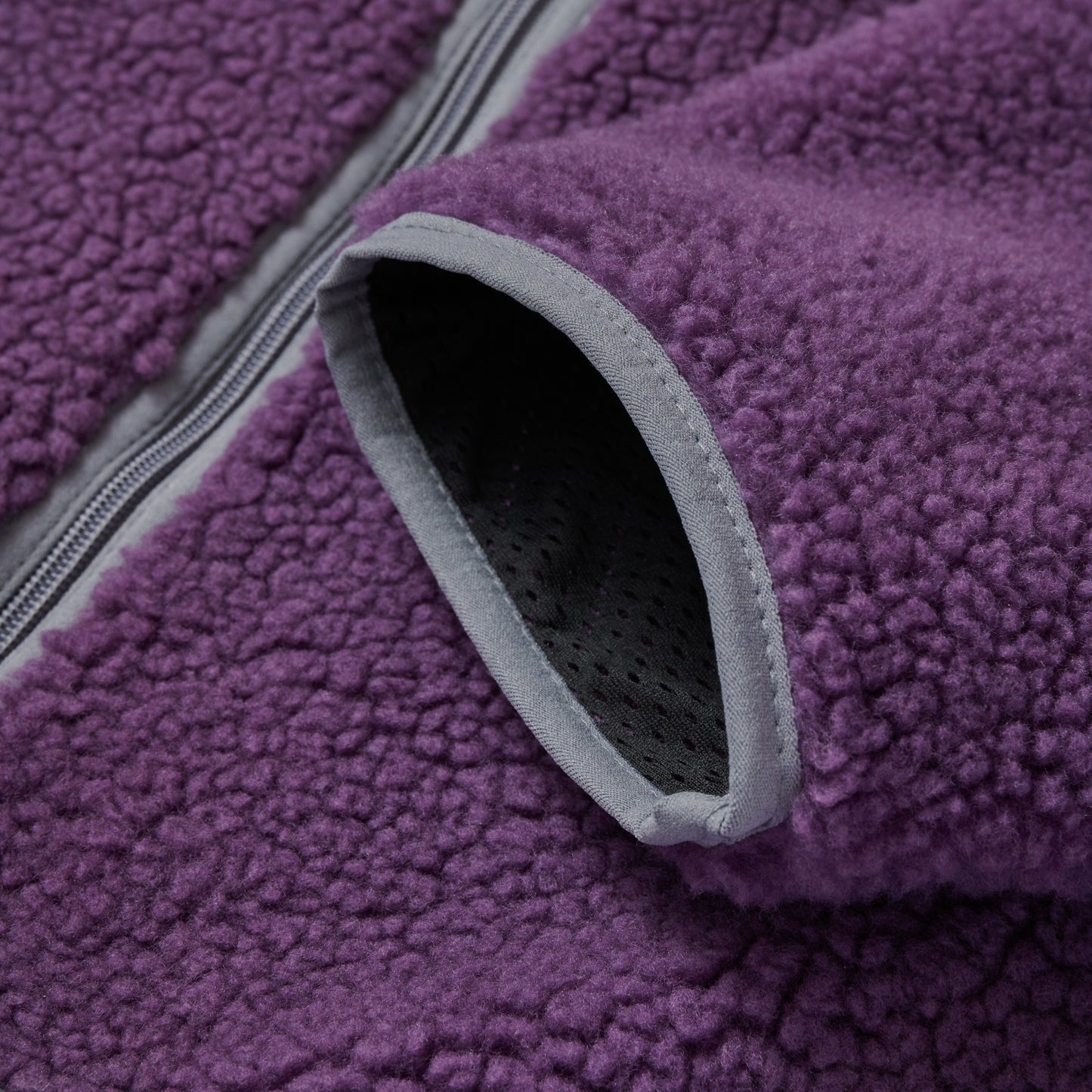 BOA FLEECE ZIP JACKET PURPLE