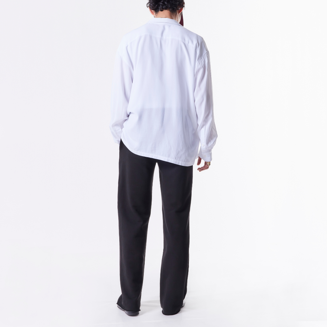 RAYON SHIRT WHITE "DRESS CODE LINE"
