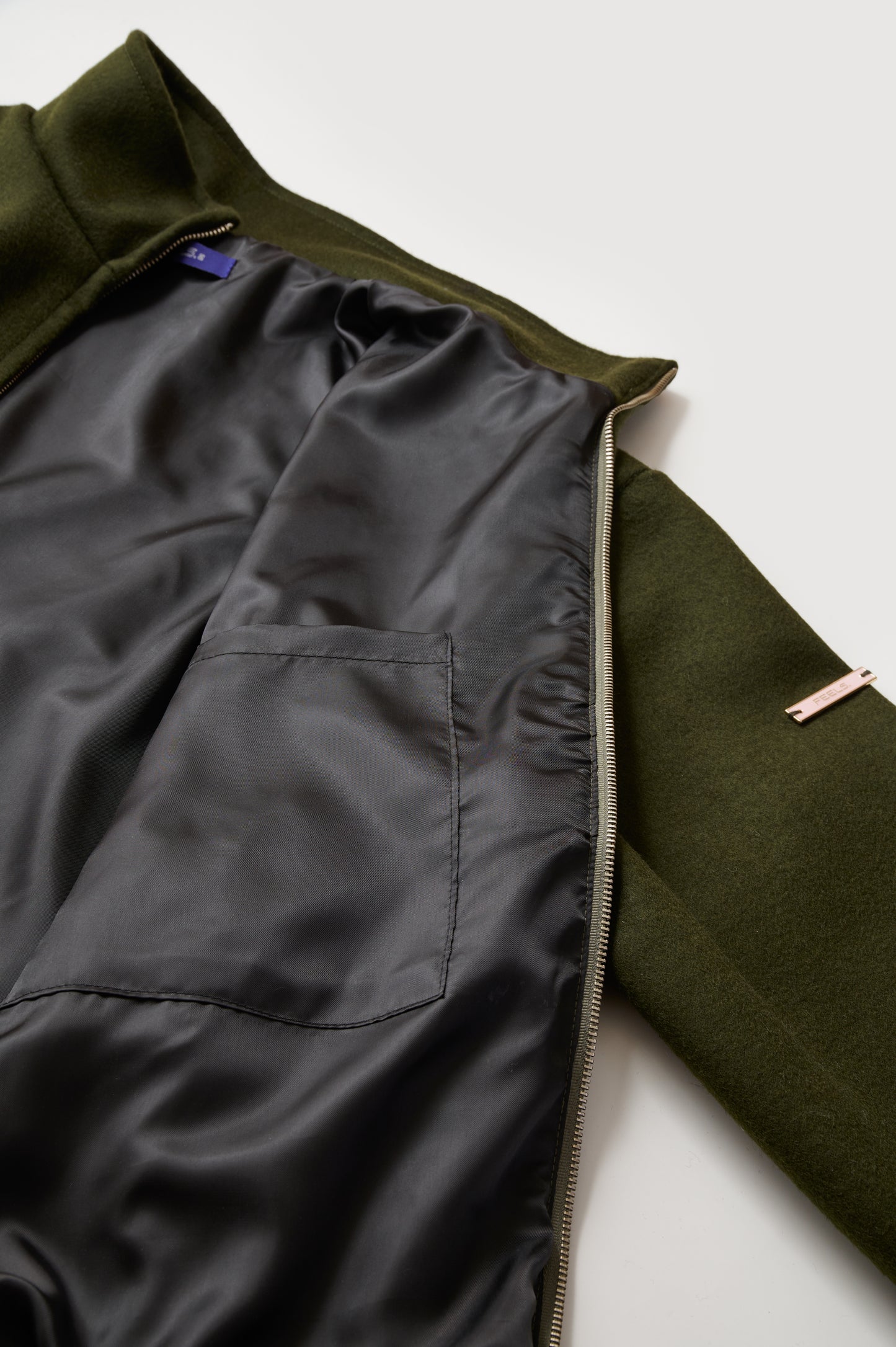 URBAN WOOL BLOUSON MOSS GREEN
