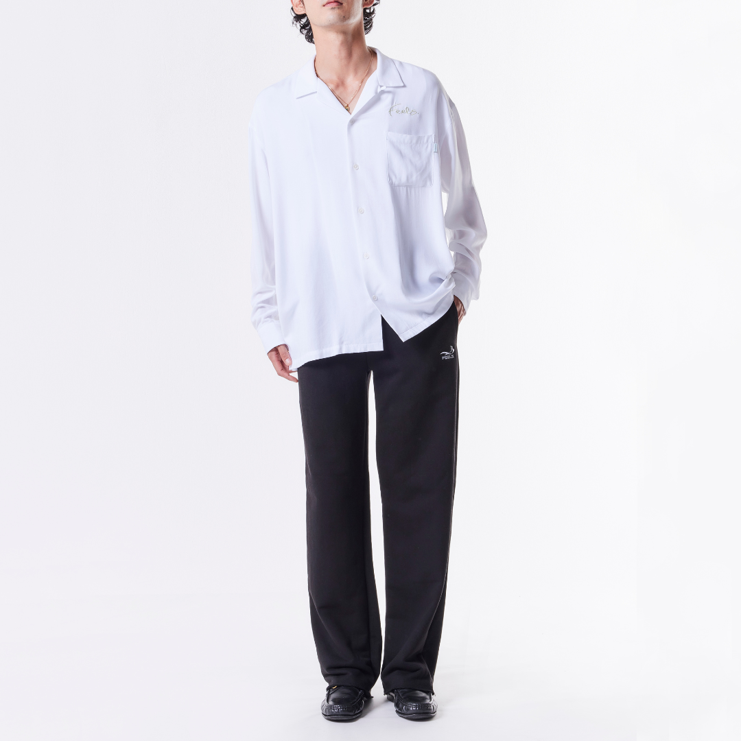 RAYON SHIRT WHITE "DRESS CODE LINE"