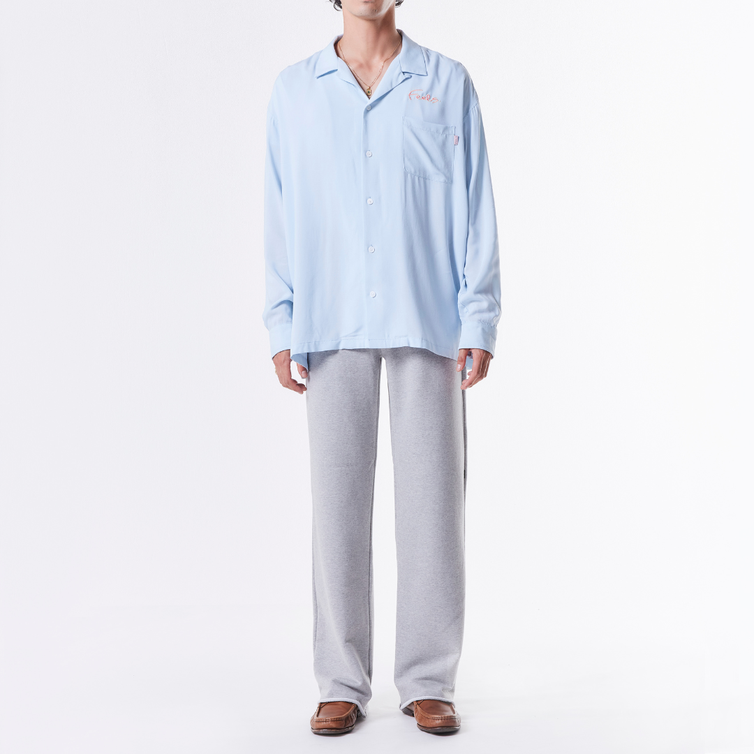 RAYON SHIRT LIGHT BLUE "DRESS CODE LINE"