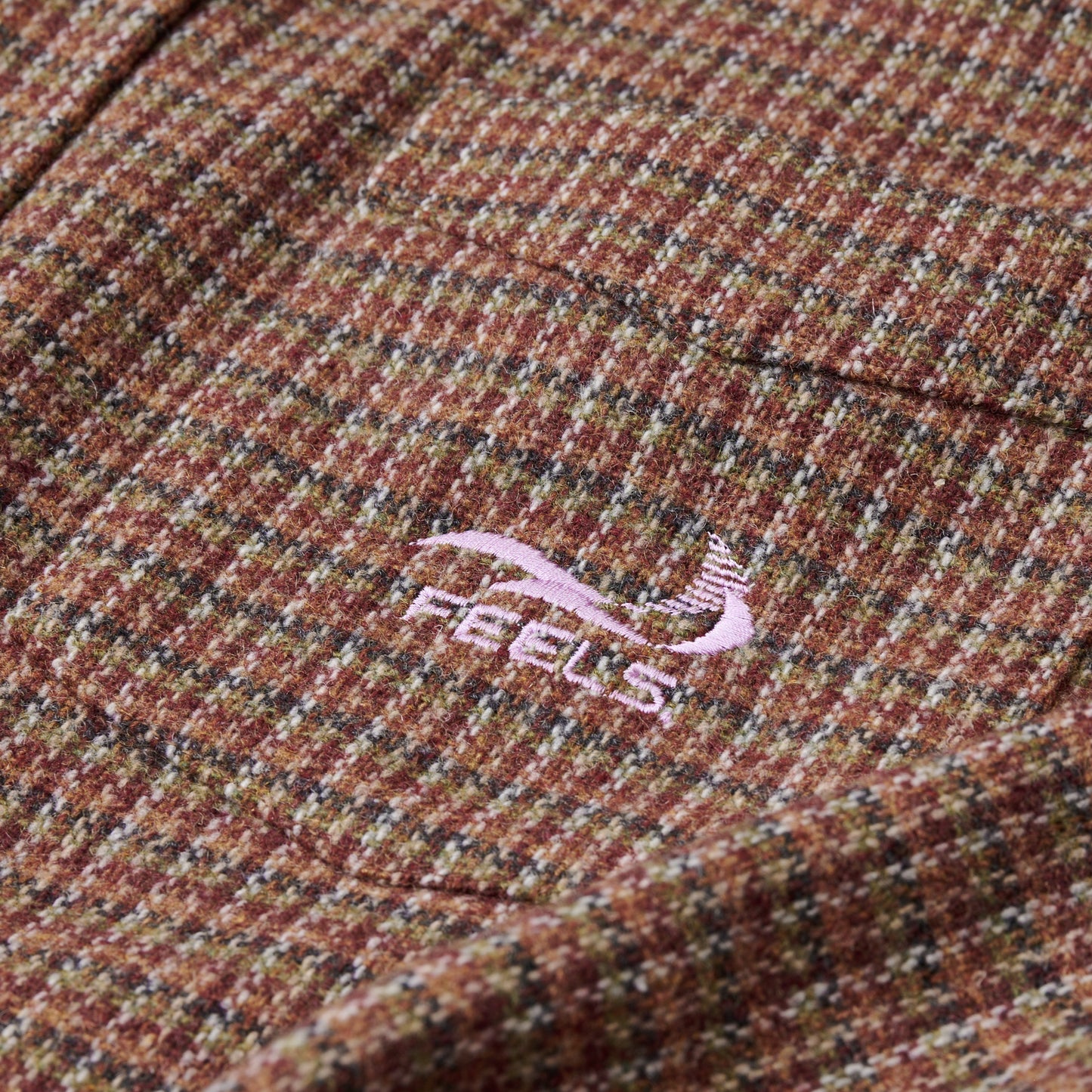 OMBRE CHECK OUTER SHIRT RED