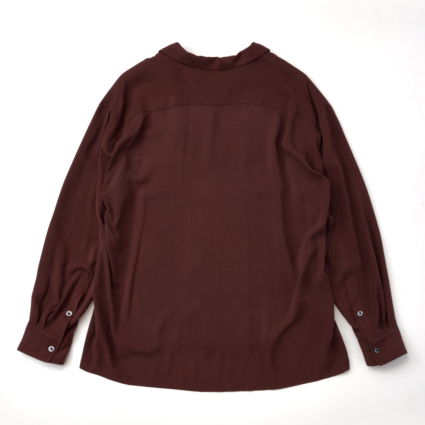 RAYON SHIRT BROWN "DRESS CODE LINE"