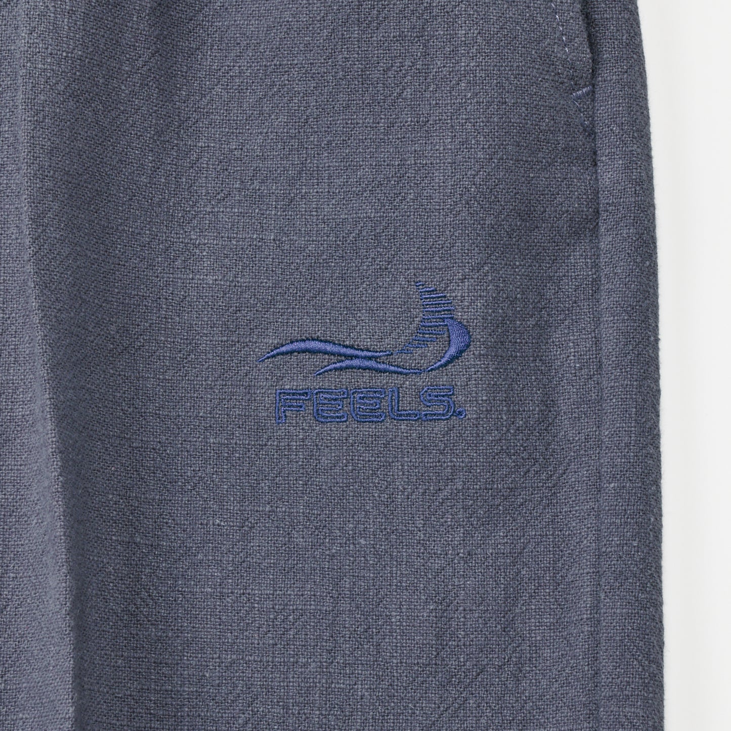 LINEN SLACKS GRAY