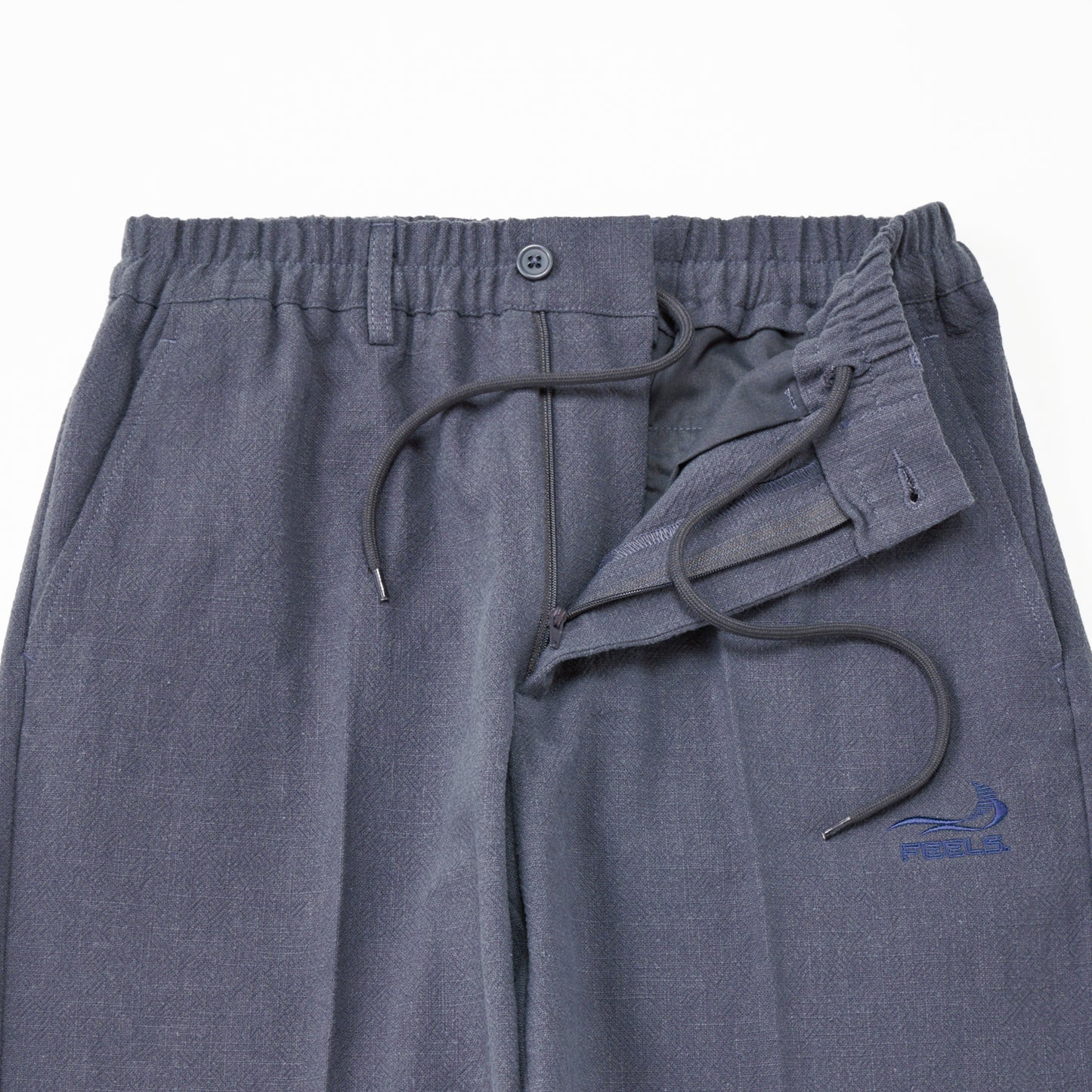 LINEN SLACKS GRAY