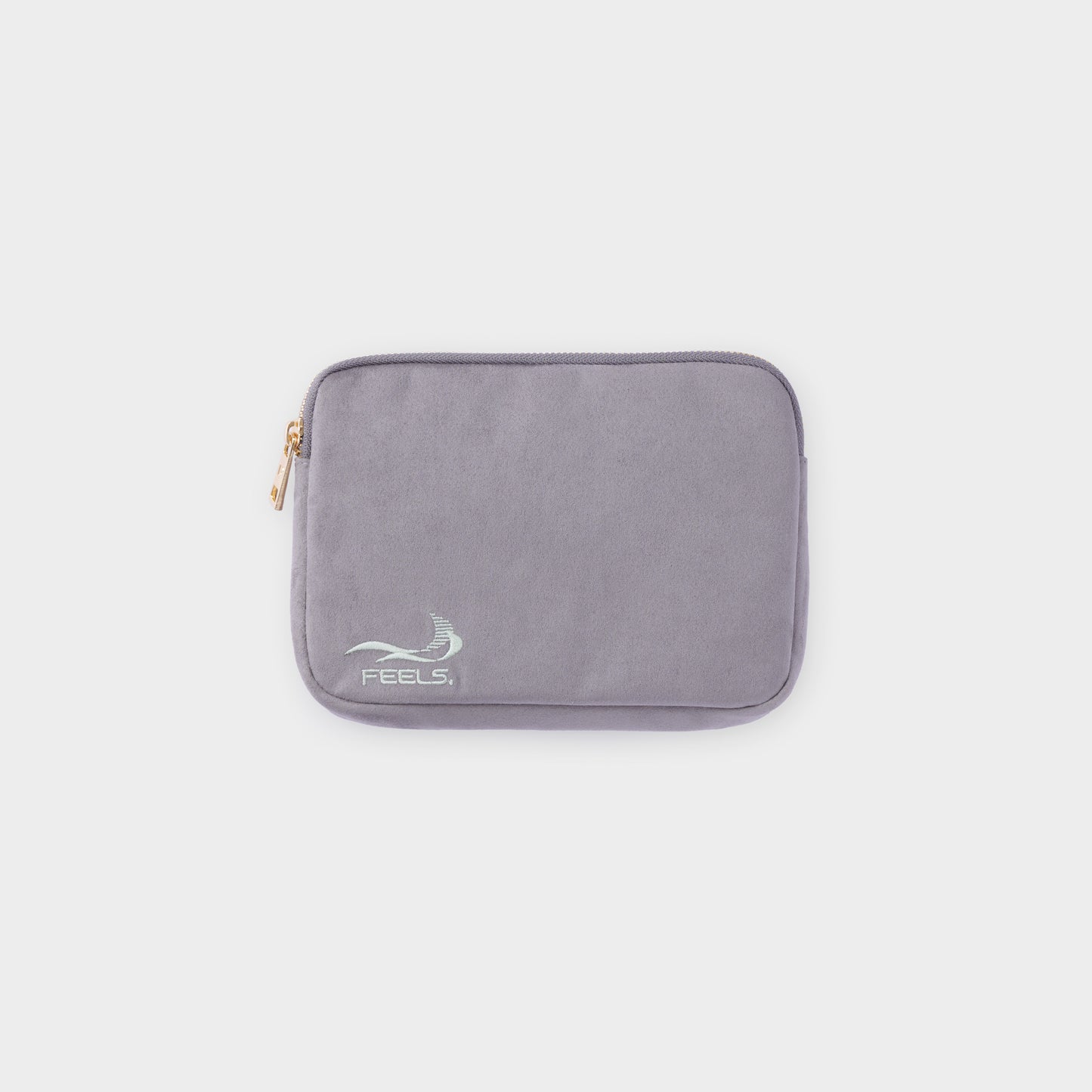 SUEDE TOUCH TRAVEL BAG GRAY