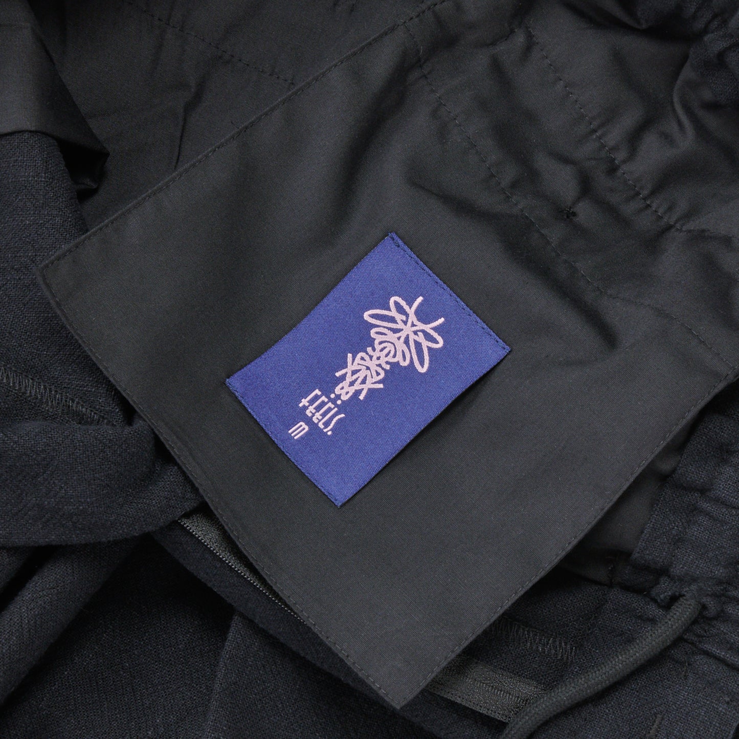LINEN SLACKS BLACK