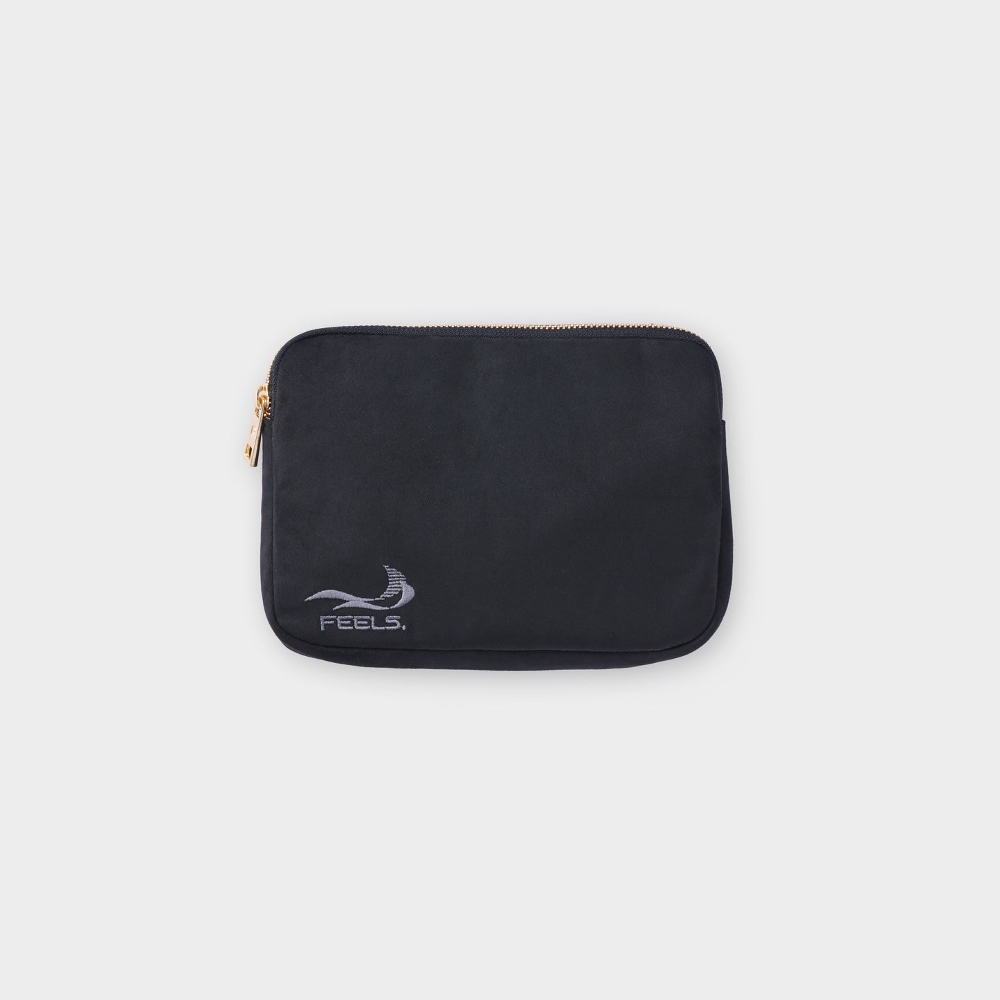 SUEDE TOUCH TRAVEL BAG BLACK