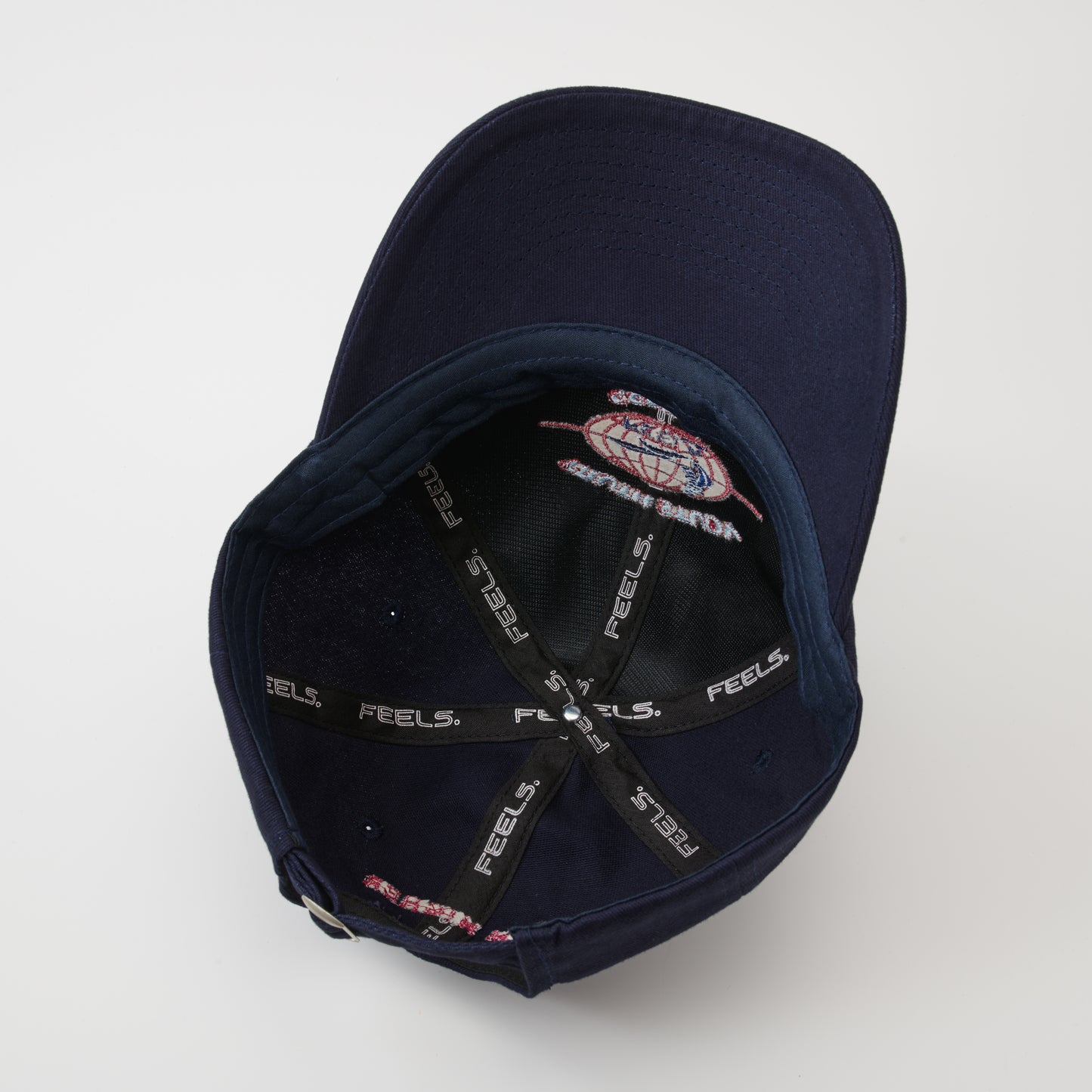 GLOBE LOGO CAP NAVY