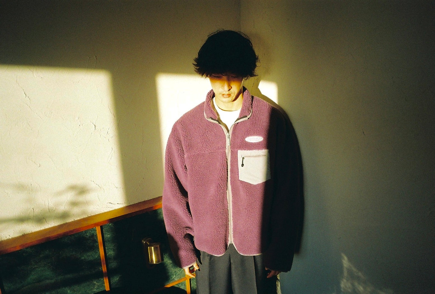 BOA FLEECE ZIP JACKET PURPLE