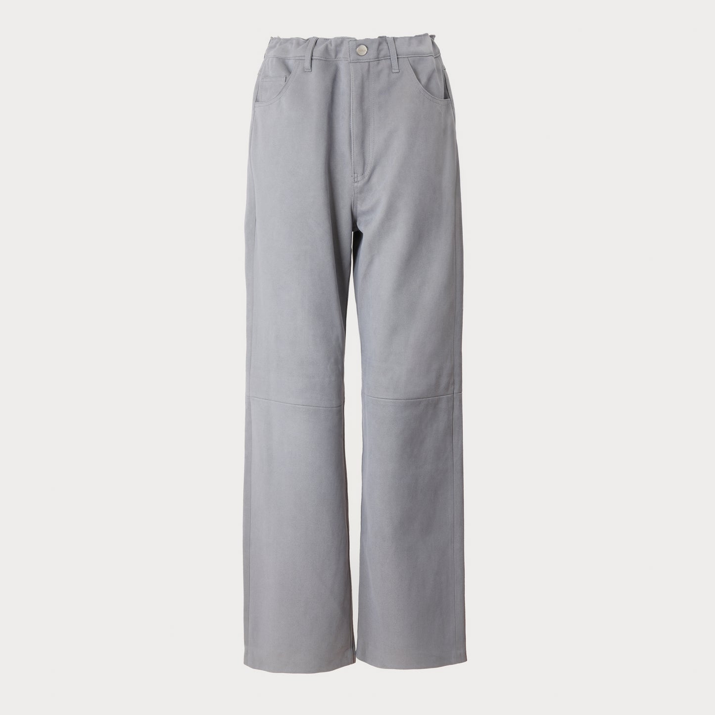 SUEDE TOUCH PANTS LIGHT GRAY