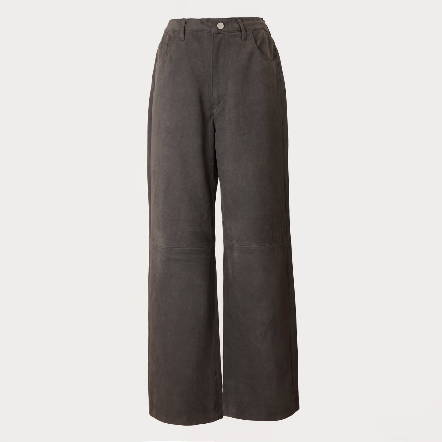 SUEDE TOUCH PANTS CHARCOAL GRAY