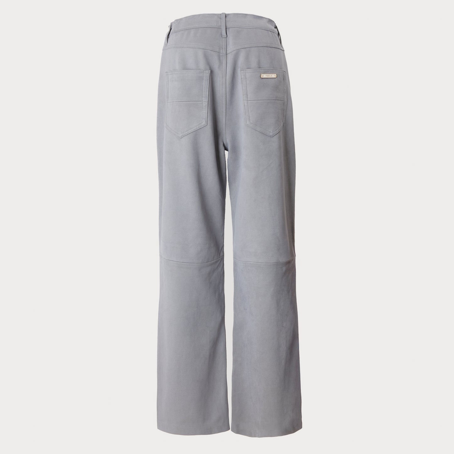 SUEDE TOUCH PANTS LIGHT GRAY