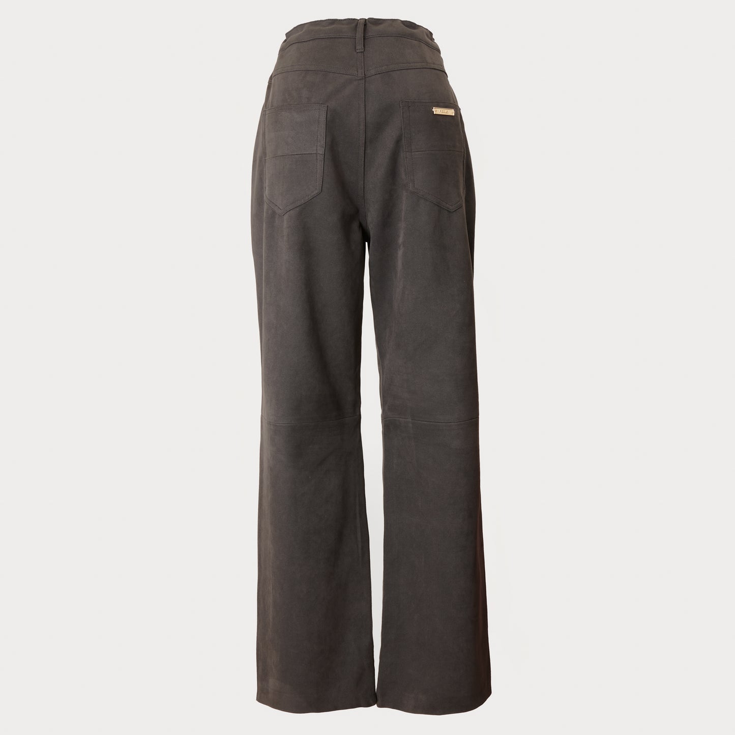 SUEDE TOUCH PANTS CHARCOAL GRAY