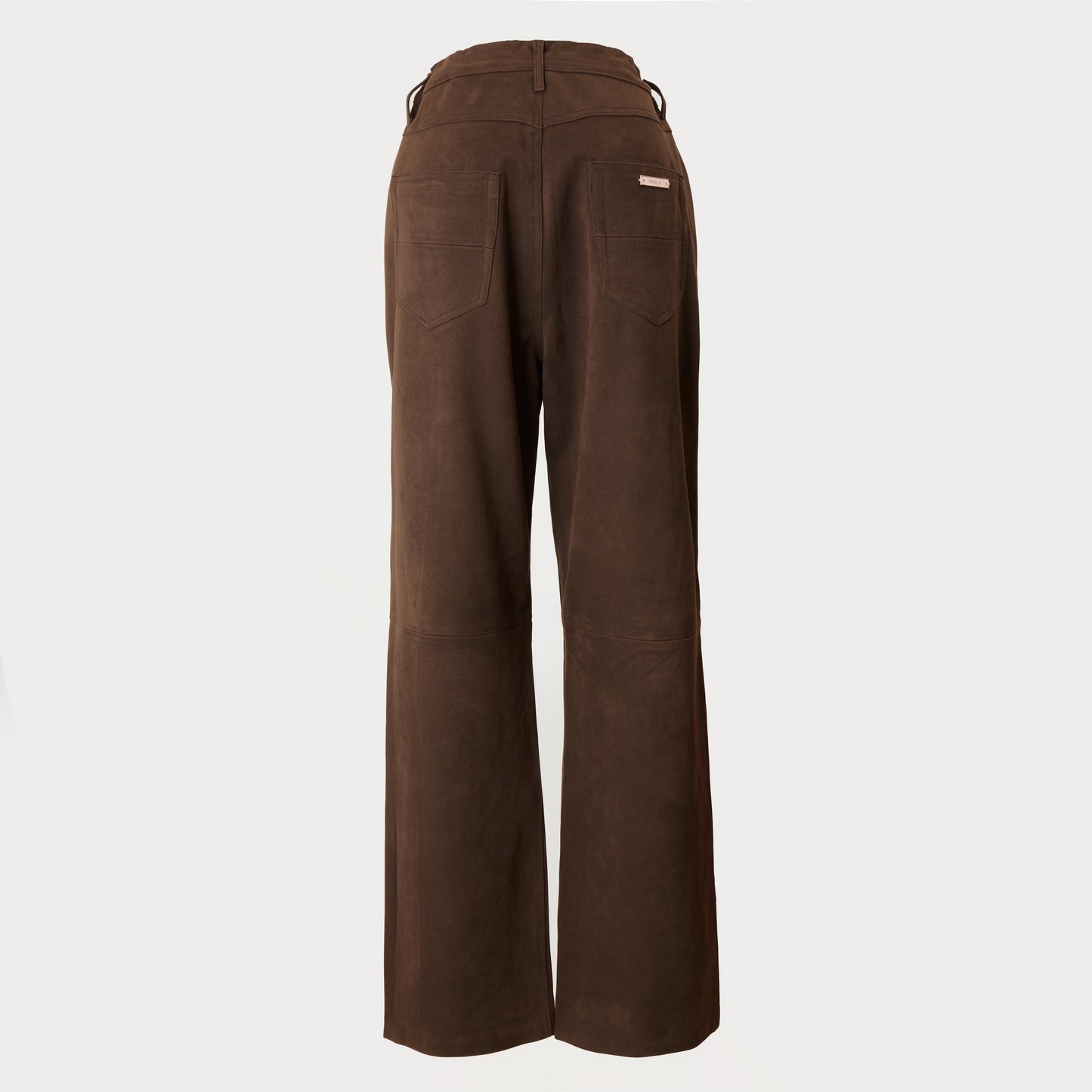 SUEDE TOUCH PANTS BROWN