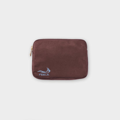 SUEDE TOUCH TRAVEL BAG BROWN
