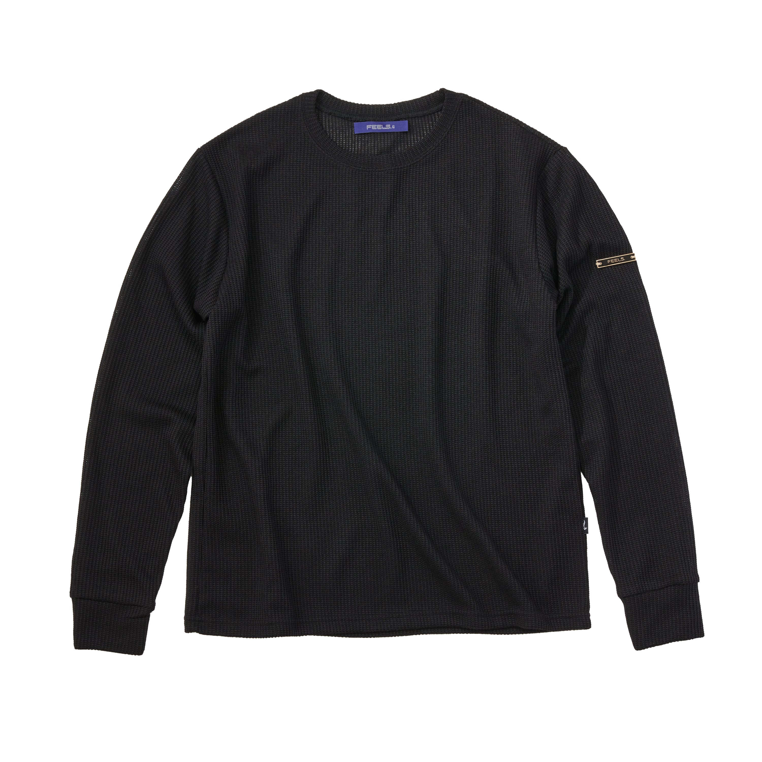 【即完売】THERMAL SHIRT BLACK feels. THERMAL SHIRT BLACK – FEELS.