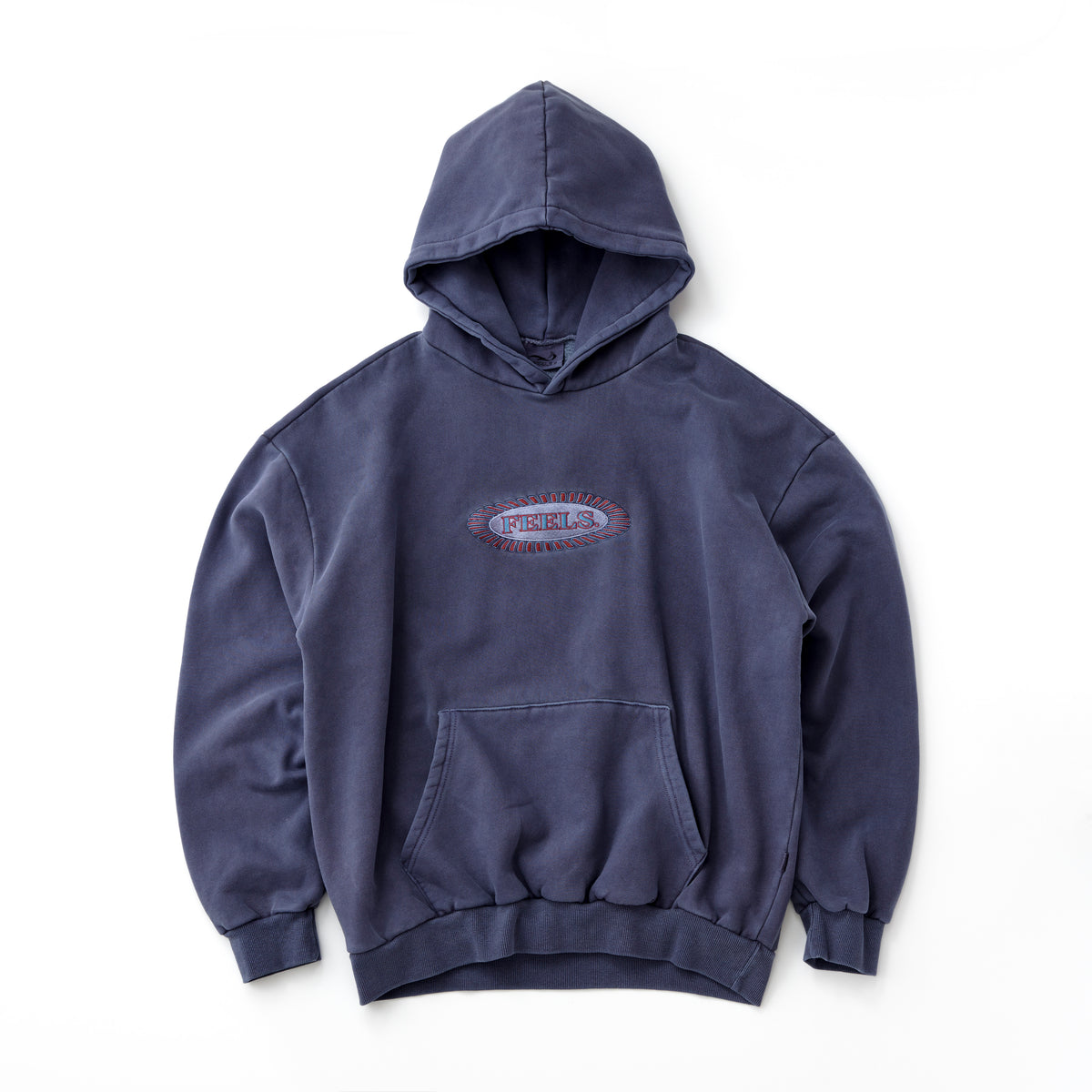 PIGMENT DYE HOODIE NAVY – FEELS