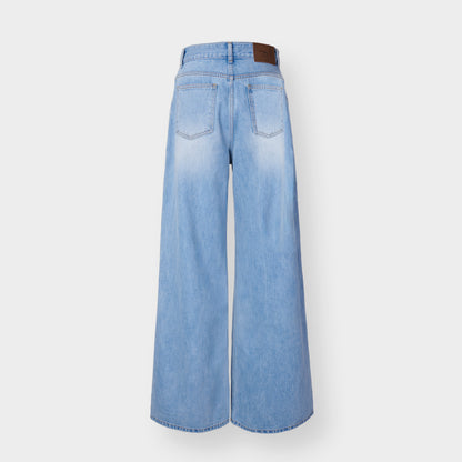 WIDE STRAIGHT DENIM ICE BLUE