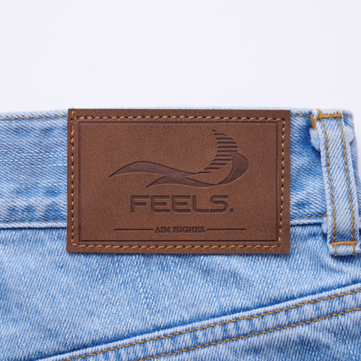WIDE STRAIGHT DENIM ICE BLUE
