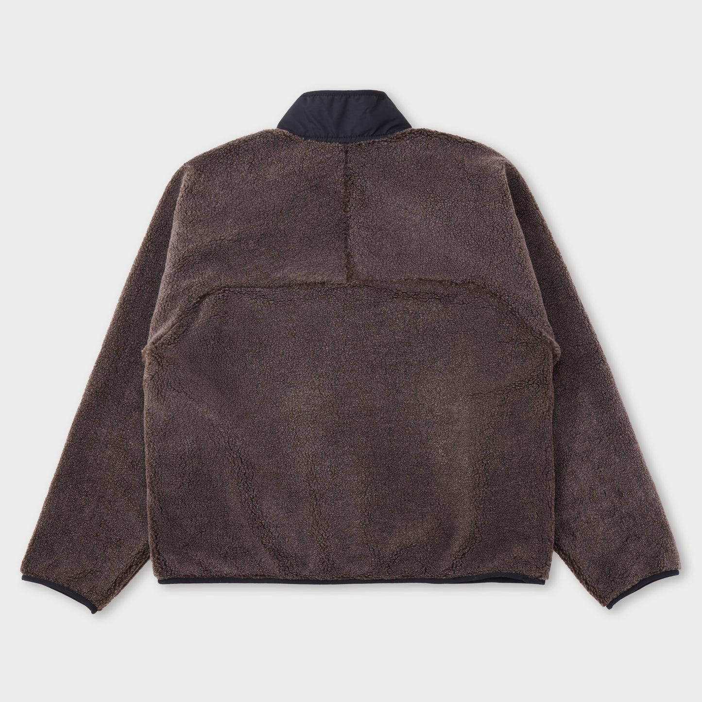 BOA FLEECE ZIP JACKET CHARCOAL BROWN
