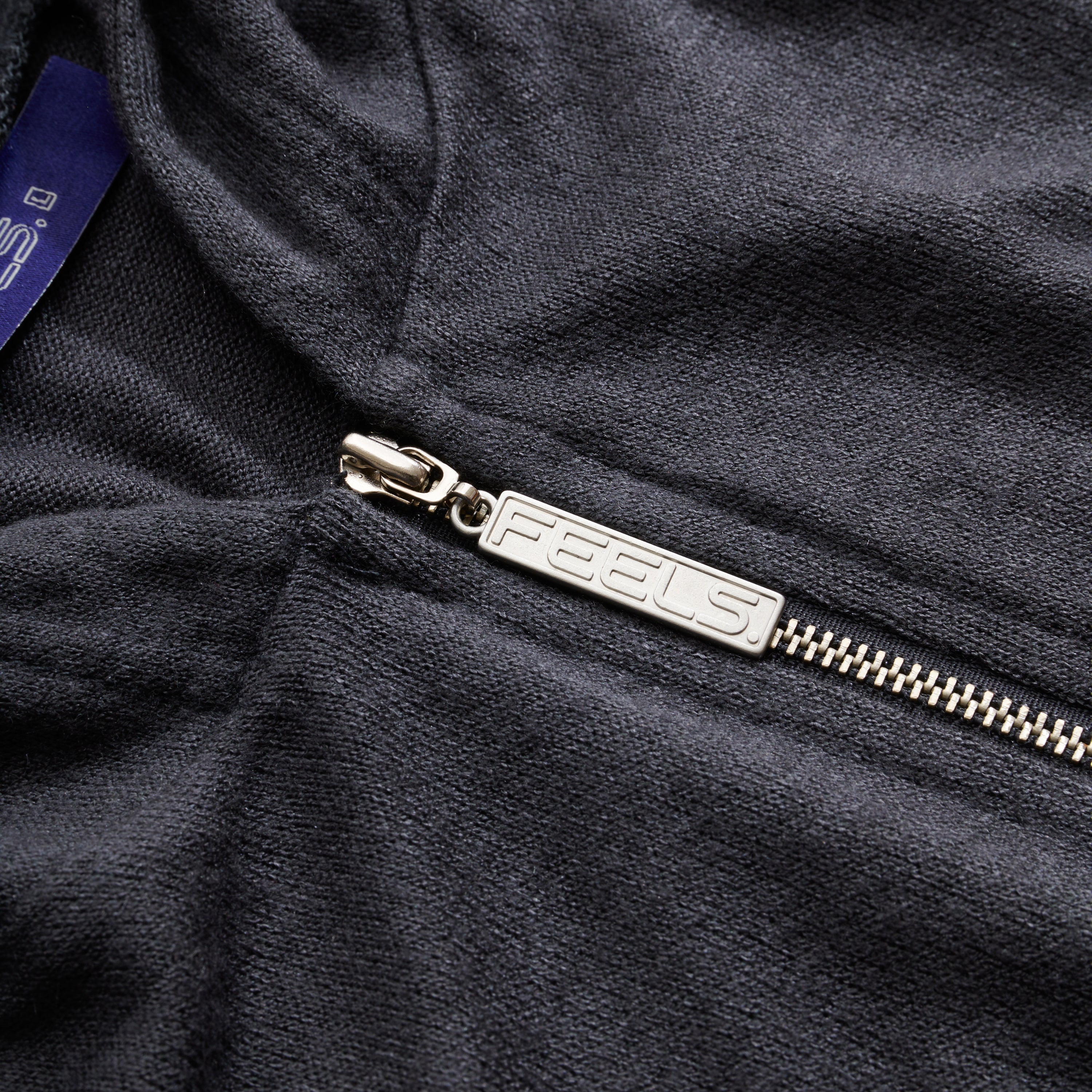 RAYON ZIP UP HOODIE GRAY – FEELS.