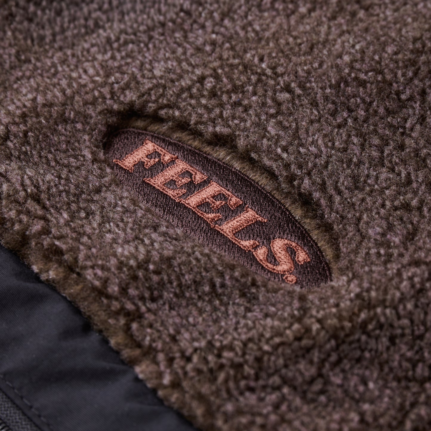 BOA FLEECE ZIP JACKET CHARCOAL BROWN