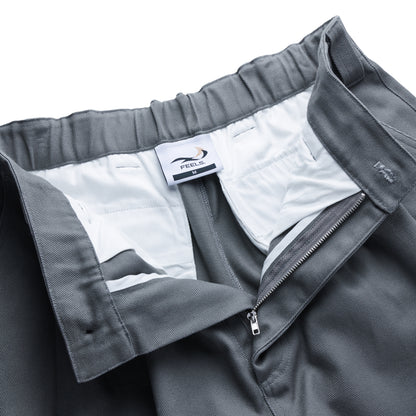 WIDE TUCKED TROUSERS GRAY