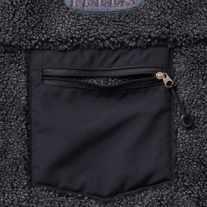 BOA FLEECE ZIP JACKET ASH BLACK