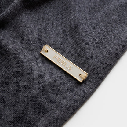 RAYON ZIP UP HOODIE GRAY