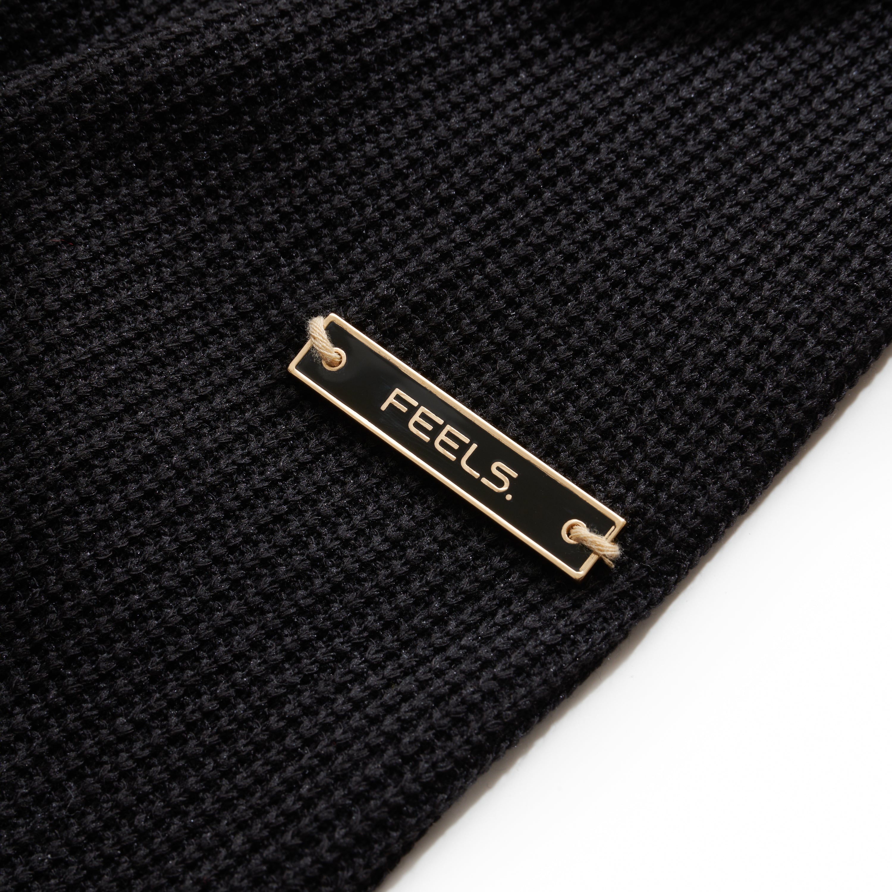 THERMAL ZIP UP HOODIE BLACK – FEELS.