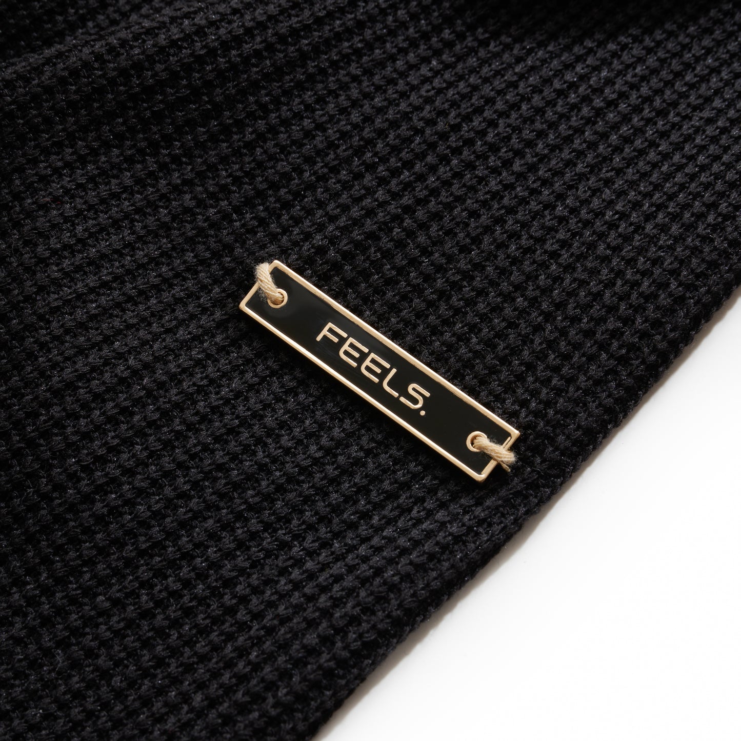 THERMAL ZIP UP HOODIE  BLACK