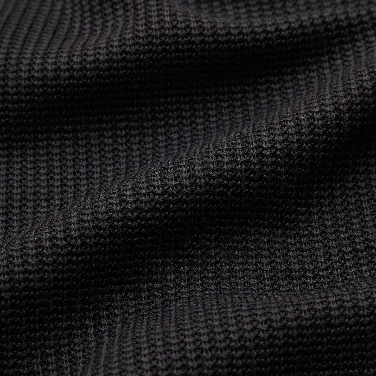 THERMAL ZIP UP HOODIE  BLACK