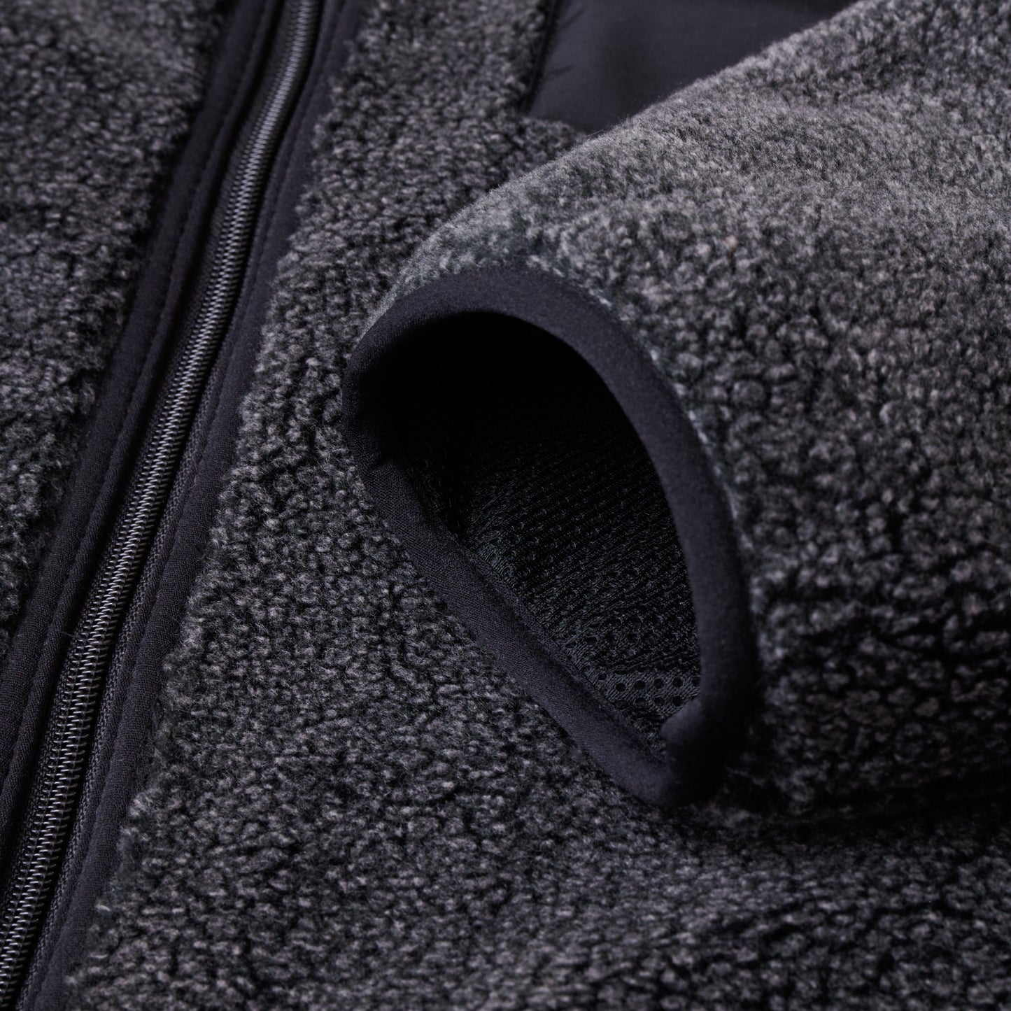 BOA FLEECE ZIP JACKET ASH BLACK