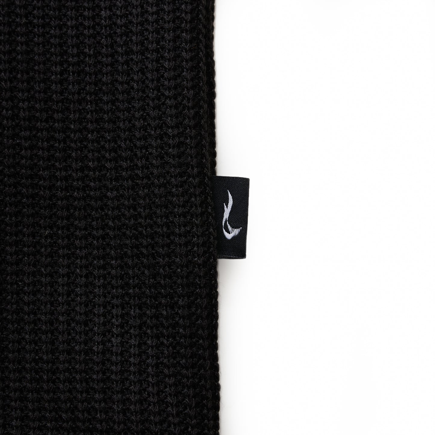 THERMAL ZIP UP HOODIE  BLACK
