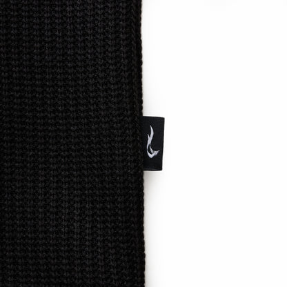 THERMAL ZIP UP HOODIE  BLACK
