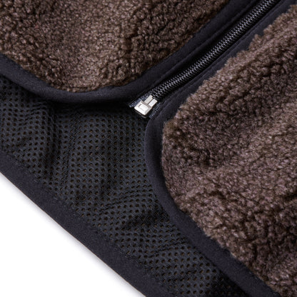 BOA FLEECE ZIP JACKET CHARCOAL BROWN