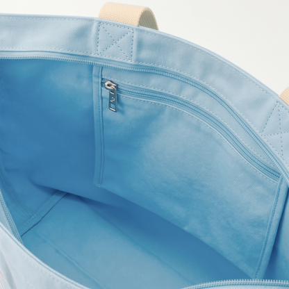 CANVAS TOTE BAG LIGHT BLUE