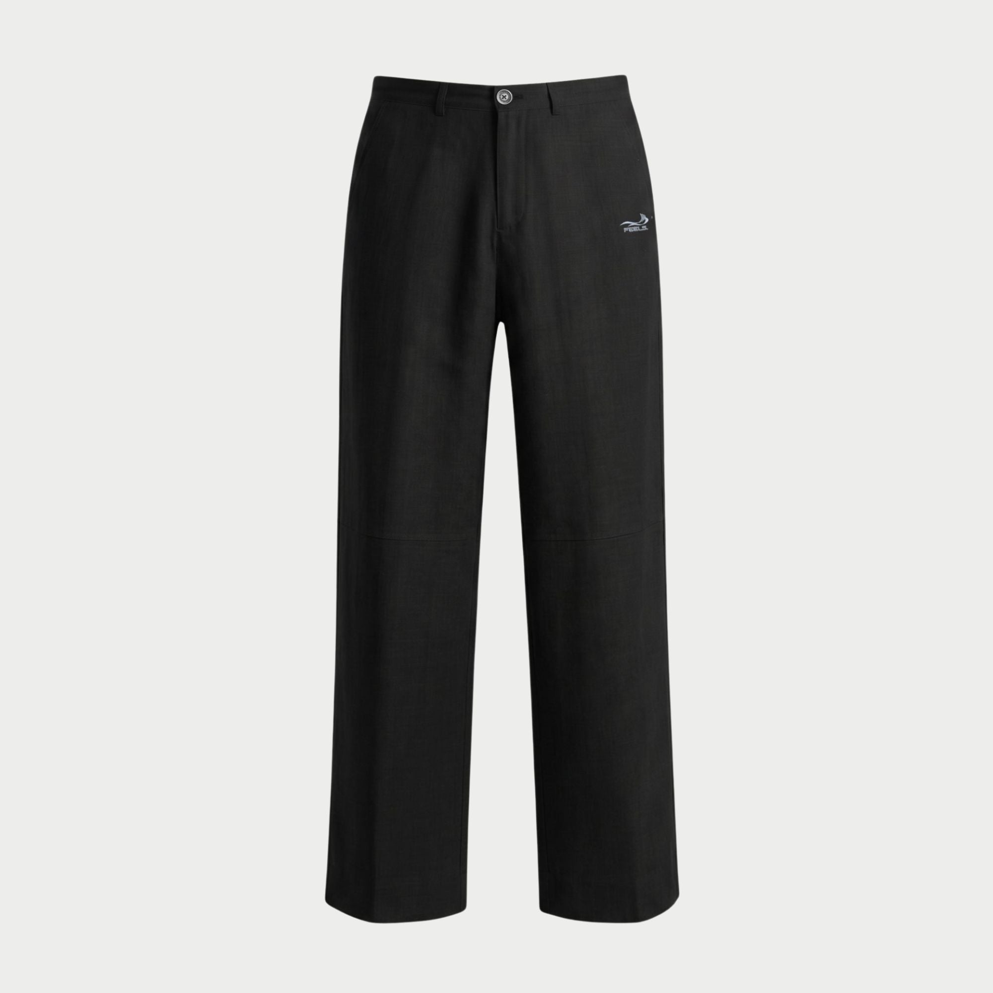sullen BONDI black trousers スラックス LINEN STRAIGHT SLACKS BLACK – FEELS.