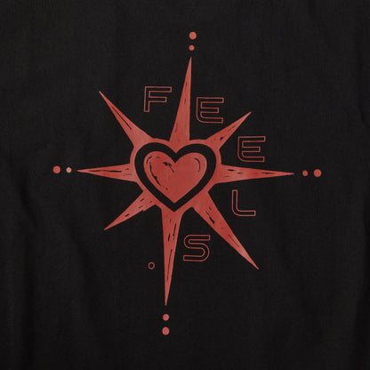LOVE ICON PRINT T-SHIRT BLACK