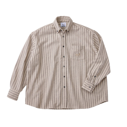 OMBRE CHECK OUTER SHIRT WHITE