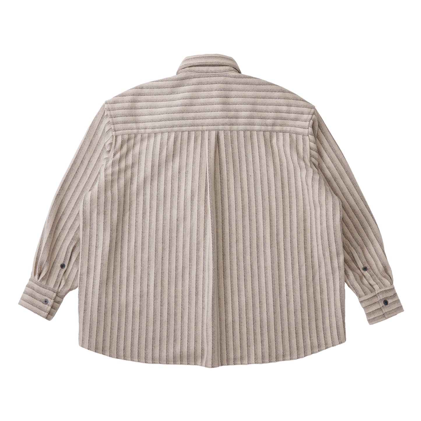 OMBRE CHECK OUTER SHIRT WHITE