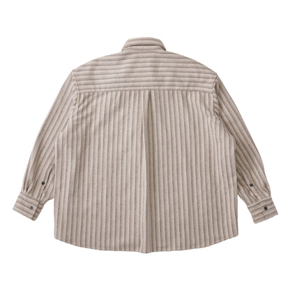OMBRE CHECK OUTER SHIRT WHITE